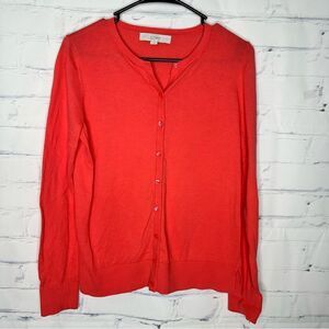 Loft medium pink cardigan‎